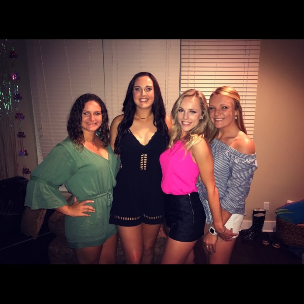Black spaghetti-strap detailed romper